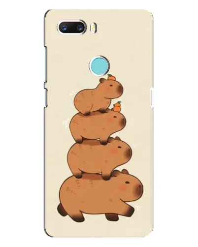 Чехол для ZTE Z18 Mini с картинкой «Башня из капибар»