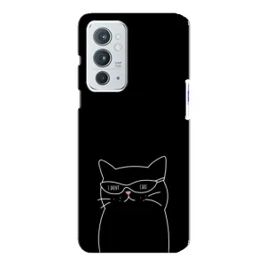 Чехол с принтом «Равнодушный кот» для OnePlus 9RT