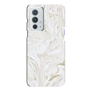 Мраморный чехол на OnePlus 9RT (VPrint) (Белый мрамор)
