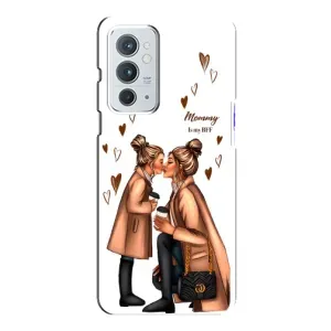 Чехол с печатью для OnePlus 9RT - (Мама с ребенком) (AlphaPrint) (Дочка и мама)