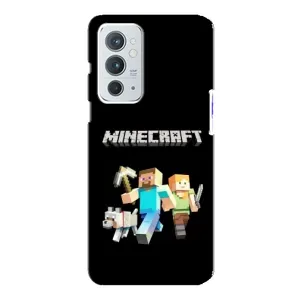 Чехол Майнкрафт на OnePlus 9RT (AlphaPrint) Minecraft (герои Minecraft)