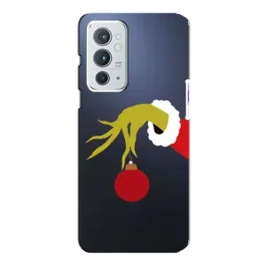 Зимние Чехлы для Ван Плюс 9РТ - прозрачный фон (Гринч с игрушкой)