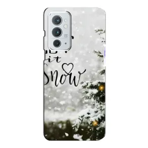 Новогодние, Праздничные Чехлы для OnePlus 9RT - 2024 год (Let it snow)