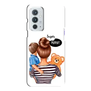 Чехол с печатью для OnePlus 9RT - (Мама с ребенком) (AlphaPrint) (Мама с сыном)