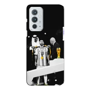 Чехлы для OnePlus 9RT (Leo чемпион) (AlphaPrint) (Месси в накидке)