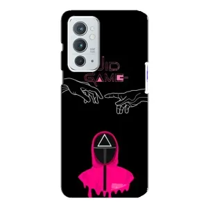 Чехол Гра в кальмара для OnePlus 9RT (Минимализм Игра кальмара)