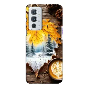 Чехол с уникальным дизайном «Осень с кофе» для OnePlus 9RT (Осенне-зимний кофе)