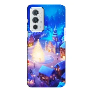 Рождественские Чехлы для OnePlus 9RT (VPrint) (Рождественский город)