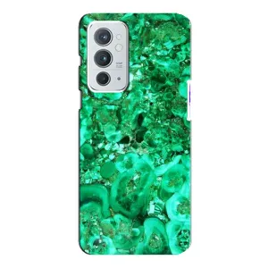 Мраморный чехол на OnePlus 9RT (VPrint) (Салатный Мрамор)