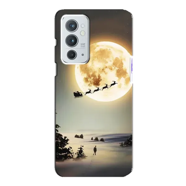 Чохол з принтом «Санта на місяці» для OnePlus 9RT Чохол з принтом «Санта на місяці» для OnePlus 9RT