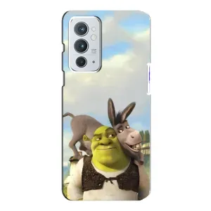 Чехол с мультфильмом Шрек на OnePlus 9RT (Шрек и Осел)