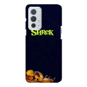 Чехол с мультфильмом Шрек на OnePlus 9RT (Отдыхающий Шрек)