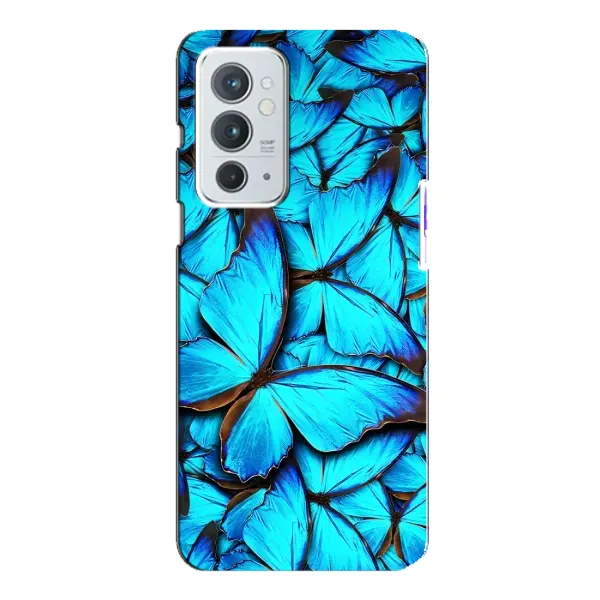 Чехол с принтом «Синие бабочки» для OnePlus 9RT Чехол с принтом «Синие бабочки» для OnePlus 9RT