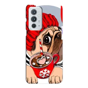 Чехлы с собаками для OnePlus 9RT (VPrint) (Собачка в шапке)