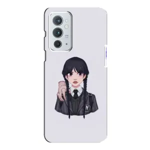 Чехлы Венсдей на OnePlus 9RT Уэнсдей (AlphaPrint) (Уэнздей и Вещь)