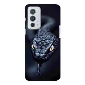Чехол с принтом «Черная змея» для OnePlus 9RT