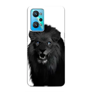 Чехлы с картинками животных Realme GT Neo 2 (Черный ЛЕВ)
