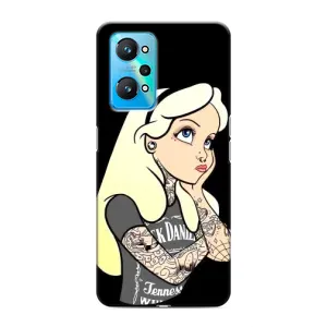 Чехол с печатью для Realme GT Neo 2 - (Мода) (AlphaPrint) (Девочка в тату)