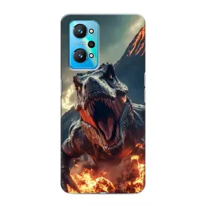 Чехол с принтом «Огненный динозавр» для Realme GT Neo 2