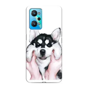 Чехлы с собаками для Realme GT Neo 2 (VPrint) (Довольный Хаски)