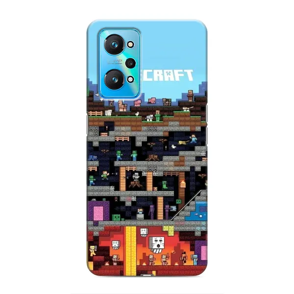 Чехол с принтом «фон Minecraft» для Realme GT Neo 2