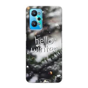 Новогодние, Праздничные Чехлы для Realme GT Neo 2 - 2024 год (Hello winter)