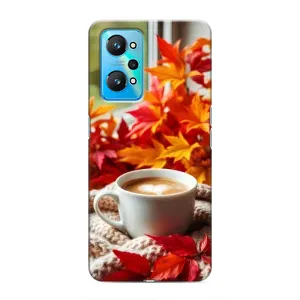 Чехол с уникальным дизайном «Осень с кофе» для Realme GT Neo 2