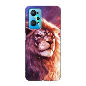 Чехол со Львом для Realme GT Neo 2 (VPrint) (Красочный Лев)