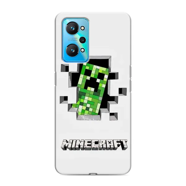 Чехол с принтом «крипер Майнкрафт» для Realme GT Neo 2