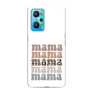 Чехол с принтом «Текстовый коллаж мама» для Realme GT Neo 2