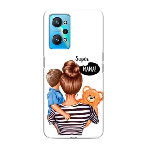 Чехол с печатью для Realme GT Neo 2 - (Мама с ребенком) (AlphaPrint) (Мама с сыном)