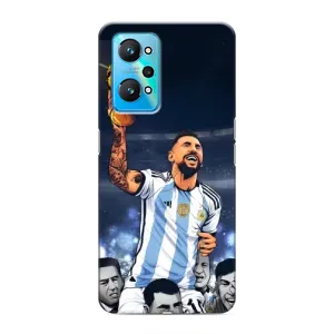 Чехлы для Realme GT Neo 2 (Leo чемпион) (AlphaPrint) (Месси с кубком)