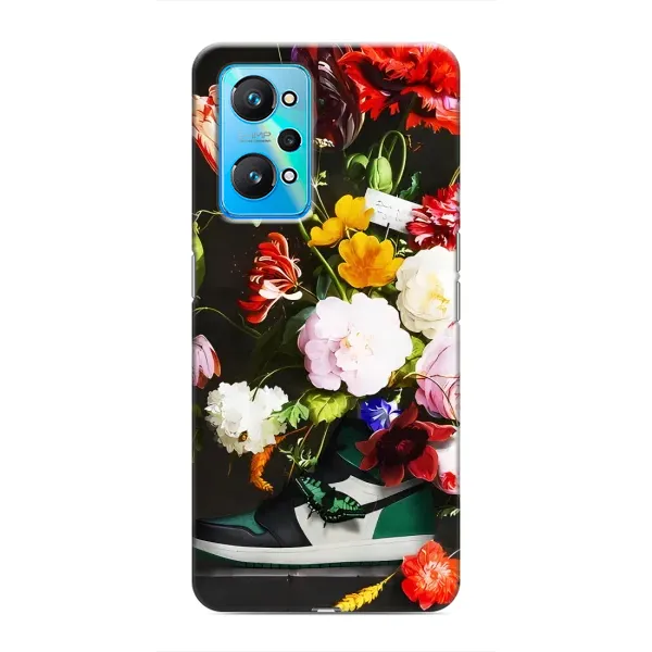 Чехол с принтом «Nike цветы» для Realme GT Neo 2