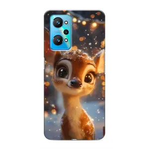 Чехол с принтом «Олененок среди гирлянд» для Realme GT Neo 2