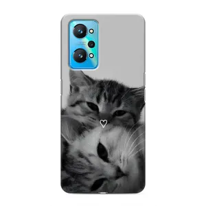 Чехол с рисунком кот на Realme GT Neo 2 (Пара котов)