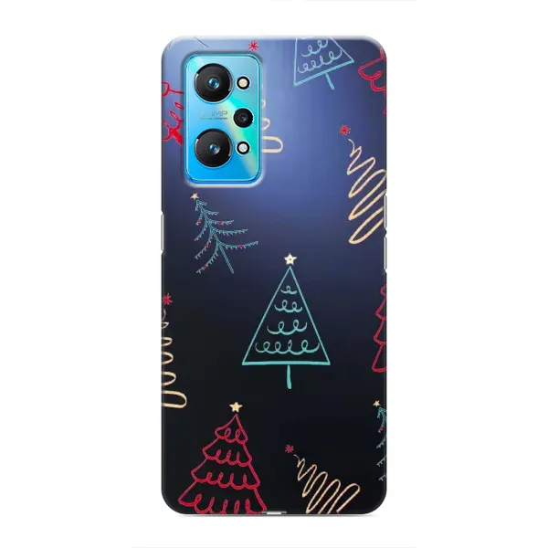 Чехол с принтом «Рождественские елки» для Realme GT Neo 2 Чехол с принтом «Рождественские елки» для Realme GT Neo 2