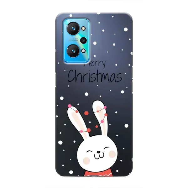 Чехол с принтом «Рождественский заяц» для Realme GT Neo 2 Чехол с принтом «Рождественский заяц» для Realme GT Neo 2