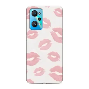 Чехол с розовым рисунком для Realme GT Neo 2 (Розовые губы)