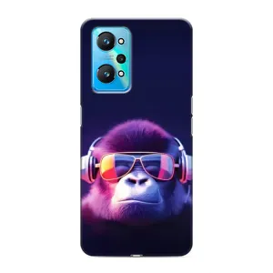 Чехол с Обезьянами Realme GT Neo 2 - (AlphaPrint) (Стильная обезьяна)