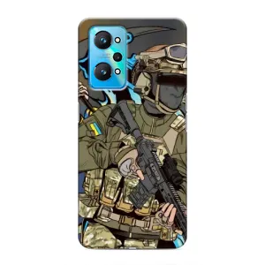 Чехлы с картинкой ЗСУ для Realme GT Neo 2 (AlphaPrint) (Воин ВСУ)