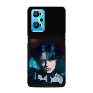 Чехлы Венсдей на Realme GT Neo 2 Уэнсдей (AlphaPrint) (взгляд Уэнздей)