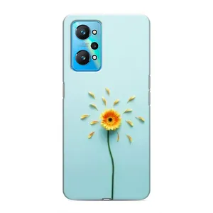 Чехлы с Цветами для Realme GT Neo 2 (VPrint) (Желтый цветок)