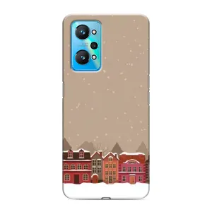 Новогодние, Праздничные Чехлы для Realme GT Neo 2 - 2024 год (Зимний город)