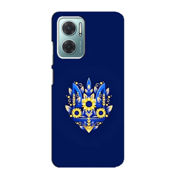 Чехол с принтом «Цветочный Герб» для Xiaomi Redmi Note 11E