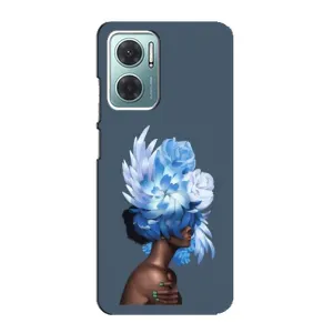 Чехлы (ART) Цветы на Xiaomi Redmi Note 11E (VPrint) (Квіти на голові)