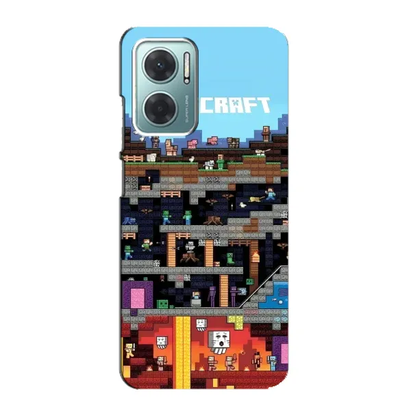 Чехол с принтом «фон Minecraft» для Xiaomi Redmi Note 11E