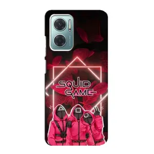 Чохол Гра в кальмара для Xiaomi Redmi Note 11E (Охоронці Гра кальмара)
