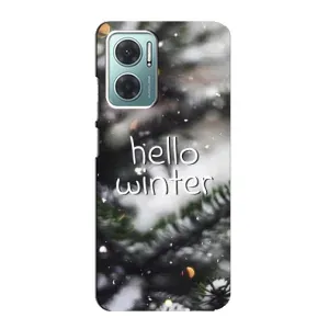 Новорічні, Святкові Чохли для Xiaomi Redmi Note 11E - 2024 год (Hello winter)