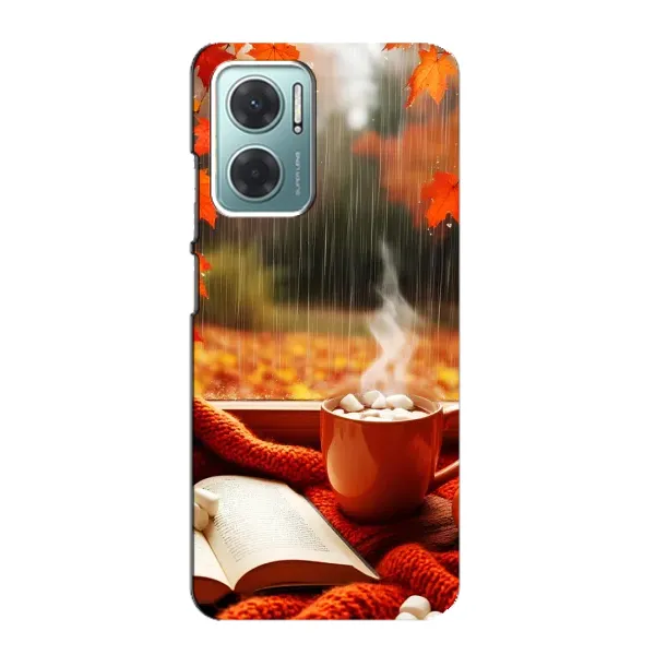 Чехол с принтом «Кофе и дождь» для Xiaomi Redmi Note 11E
