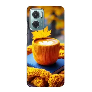 Чехол с принтом «Кофе на желтом пледе» для Xiaomi Redmi Note 11E
